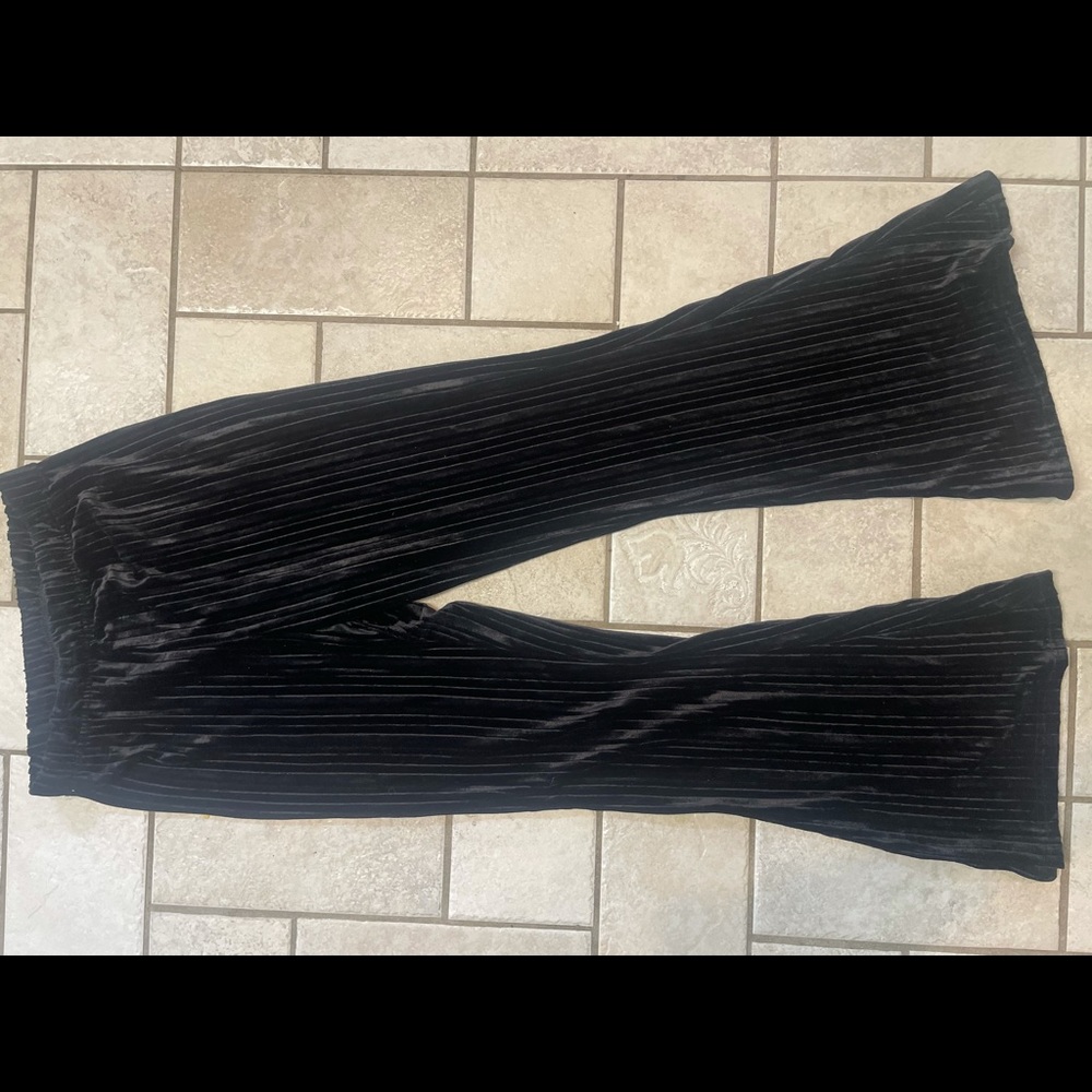Gorgeous flare pants!  Black!  Size small.  Waist stretches.